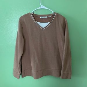 brown sweater!